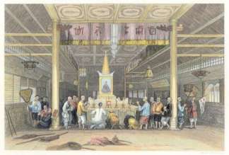 Temple of Buddha, Canton. China