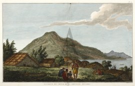 Interieur d'un Hippah de la Nouvelle Zelande.