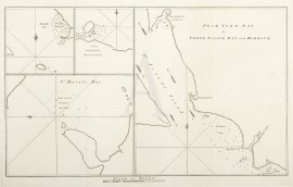 From York Bay to Three Island Bay and Harbour. Elizabeth Bay. A bay under the islands opposite York Road. St. Davids Bay.