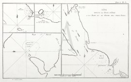 Cote Depuis La Baye D'York  a la Baye et Havre des Trois Isles. Baye d'Elizabeth. Baye au dessons des Isles, vis-a-vis la Rade d'York. Baye St David.