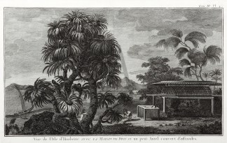 Vue de I’Ifle d’Huaheine ave… Captain Cook