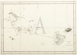 Carte des Isles des Amis. Captain Cook