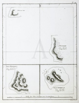 I.Wateeoo, Isle Mangeea, Isle Toobouai. Captain Cook