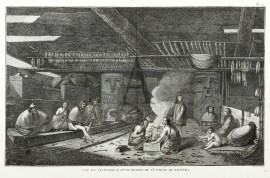 Vue De L'Interieur D'Une Maison De L'Entree de Nootka.