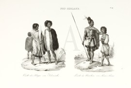 Tracht der Krieger von Schouraki. Tracht der Bemohner von Houa Houa