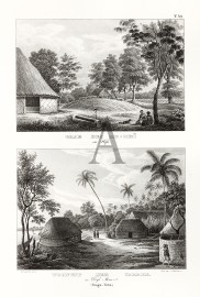 Grab des Mu=Mui in Hifo. Wohnung der Tamaha im Dorfe Mua (Tonga=Tabu.)