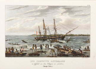 Die Corvette Astrolabe in Gefahr an den … PACIFIC