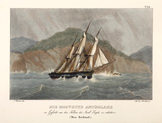 Die Corvette Astrolabe in Gefahr an den … PACIFIC