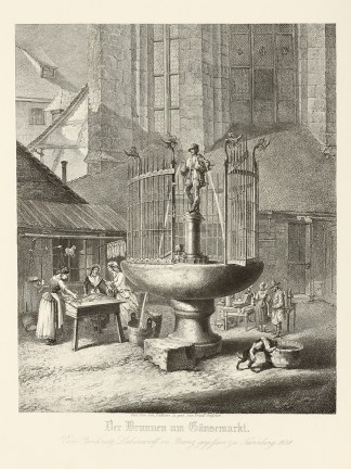 Der Brunnen am Gansemarkt. Von Pankratz … Architecture