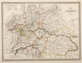 Carte de L’Allemagne par cercles en 1789 Germany