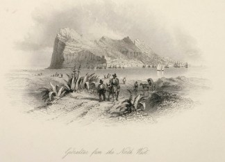 Gibraltar From The North West. Spain & Portugal