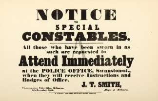Notice to Special Constables. All those … Australiana (General)