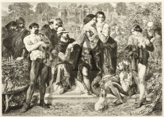 “Scene-Lawn before the Duke’… Wrestling