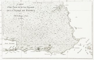 Carte d’une Partie de la Cote Orie… Baudin & Freycinet