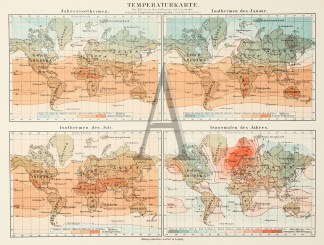 Temperaturkarte. WORLD