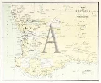 Map of Section 1 Including counties of  … Western Australia
