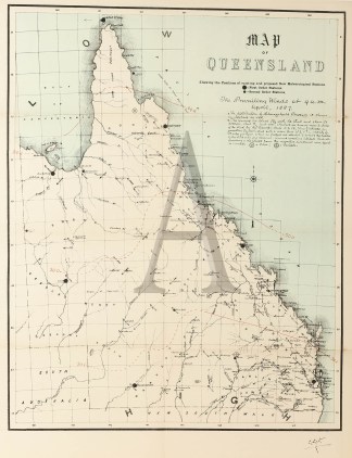 QLD-Map of Queensland Showing the Positi… Queensland