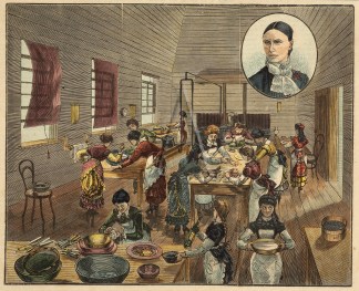 Cookery Class at the Ladies High School. Sydney