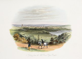 Sydney from the Old Point Piper Road. Sydney