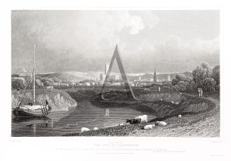 N.W. View of the City of Gloucester England