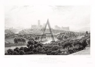 N.E. View of the City of Durham England