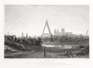 S.E. View of the City of York BRITISH ISLES