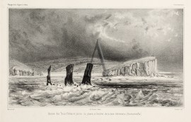 Basse desTrois-Freres et pointe du phare, a l'entree de la baie d'Avatscha. (KamtschatKa.)