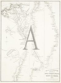 Map to Illustrate the Sketches of David Roberts, ESQ:R.A. in Egypt and Nubia. 1849.
