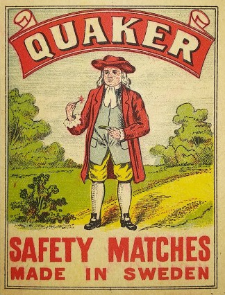 Quaker. MATCHBOX LABELS