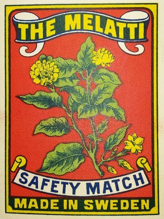 The Melatti. MATCHBOX LABELS