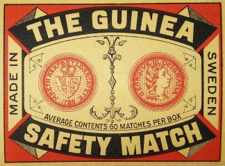 The Guinea. MATCHBOX LABELS