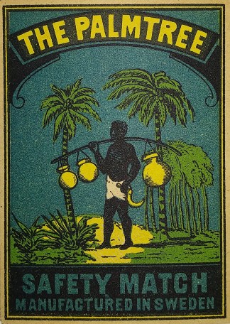 The Palmtree. MATCHBOX LABELS