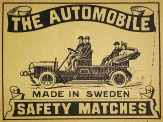 The Automobile. MATCHBOX LABELS