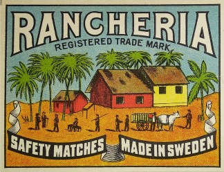Rancheria. MATCHBOX LABELS