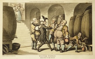 Doctor Syntax Made free of the cellar. Comical