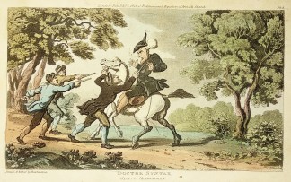 Doctor Syntax Stopt by highwaymen. Comical Doctor Syntax Stopt by highwaymen. Comical