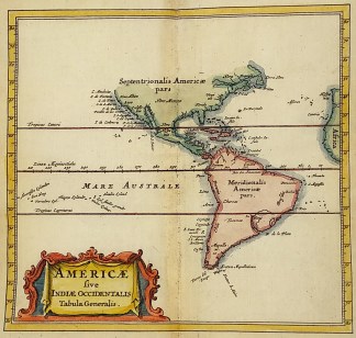 Americae sive Indiae Occidentalis Tabula… MAPS & GLOBES