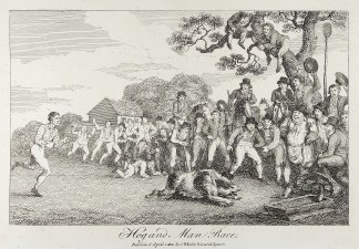 Hog and Man Race. Athletics