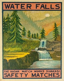 Water Falls MATCHBOX LABELS Water Falls