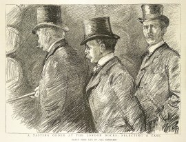 A Tasting Order at the London Docks, Selecting a Cask.