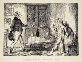 Jack's sham indisposition.