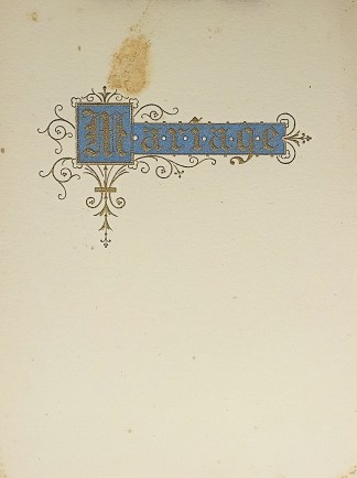 Mariage. Jacqueline Bertrand et Raymon H… MENUS & DINNER INVITATIONS