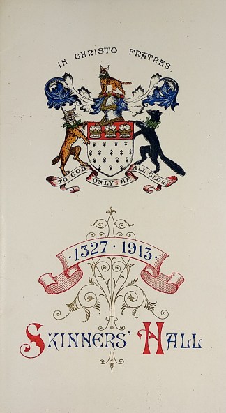 Skinners Hall MENUS & DINNER INVITATIONS