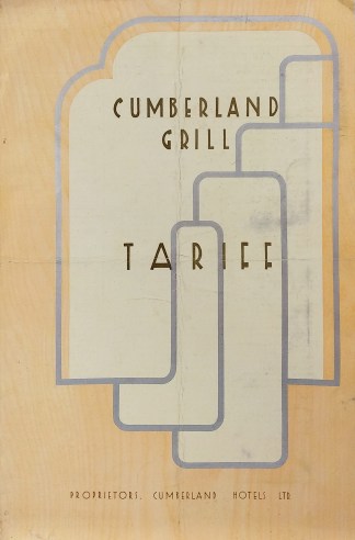 Cumberland Grill. MENUS & DINNER INVITATIONS