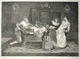 "Your health, Papa!" - By A. Schröder.