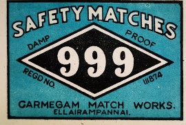 999 MATCHBOX LABELS 999