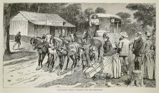 Up-Country People Starting for the Exhib… Australiana (General)