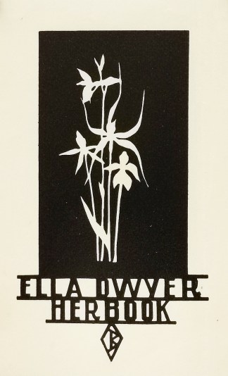 Ella Dwyer. Her book. BOOK PLATES