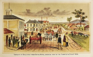 Township of Ballaarat from Baths Hotel, … Regional