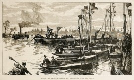 After the race: the press boat returning with the … Rowing, canoeing, kayaking